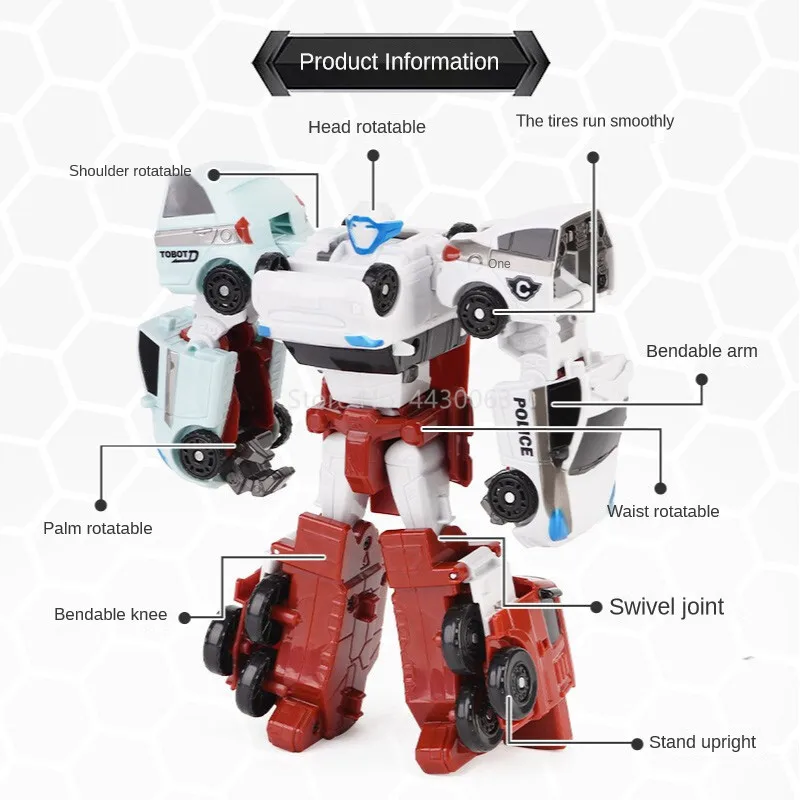 4 в 1 Tobot Трансформация Робот игрушки Корея мультфильм братья аниме деформация