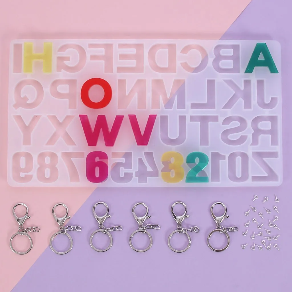 

English Alphabet Epoxy Resin Molds Mixed Style Silicone Casting Molds For Diy Jewelry Making Findings Supplies Accessories #P3