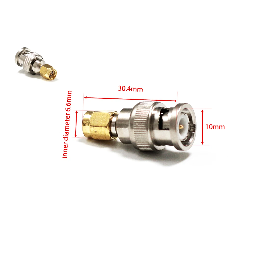 1 шт. BNC Штекерный переключатель SMA Разъем RF коаксиальный адаптер конвертер прямой