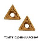 100% оригинал TCMT110204N-SU AC830P TCMT110204 N-SU TCMT 110204 TCMT1102 карбидная вставка для токарного станка резак токарные инструменты