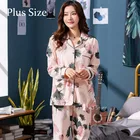 Женская обувь; Сезон весна; Пижамный комплект из хлопка для женская одежда для сна, домашняя одежда теплая Женская домашняя одежда размера плюс пижама ночная одежда для дома