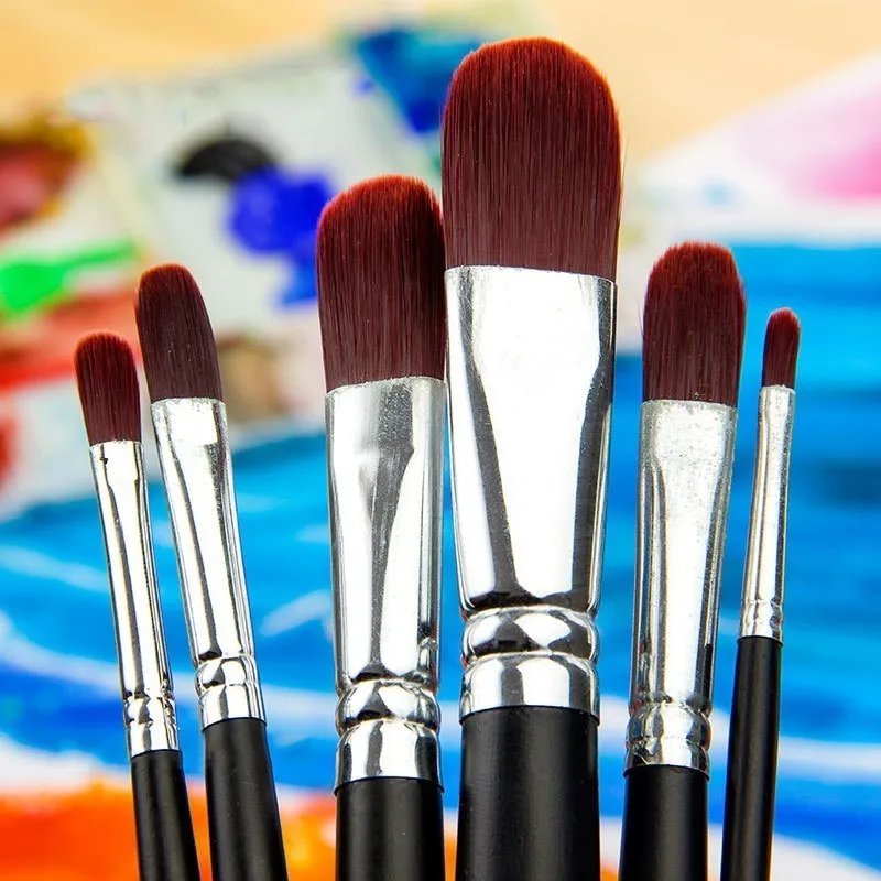 Кисть для масла утки язык нейлоновая кисть винно-красная гуаши акриловая