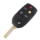 XRSHKEY Новый Сменный 5-кнопочный пульт дистанционного управления складной ключ для Volvo XC70 XC90 V50 V70 S60 S80 C30 Fob чехол для автомобиля