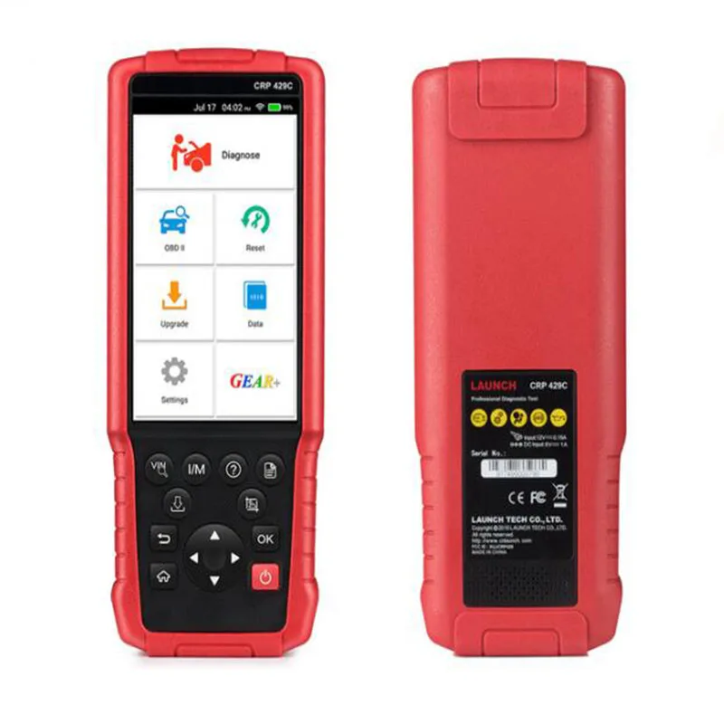 Диагностический инструмент LAUNCH X431 CRP429C OBD2 Поддержка двигателя/ABS/подушки