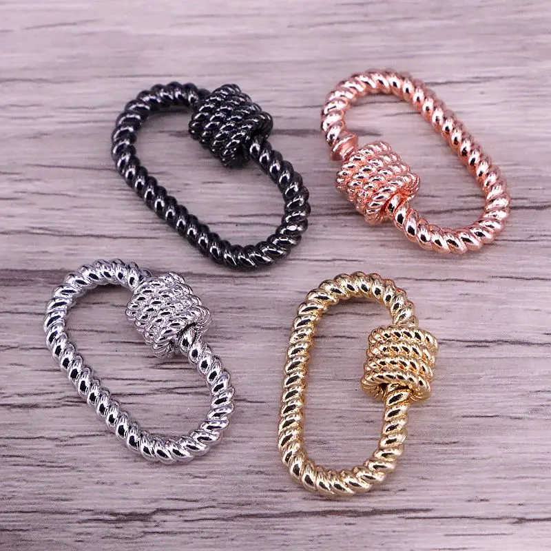 5 шт. разноцветные застежки для ювелирных изделий медный соединитель карабин