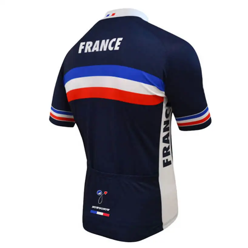 2020 французская велосипедная Джерси чернильно синяя мужская летняя модель
