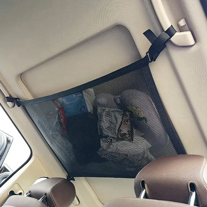 Car Net Pocket Storage Ceiling Roof Cargo in The Trunk Interior Bag For Auto Container Universal Multifunction Accessories |