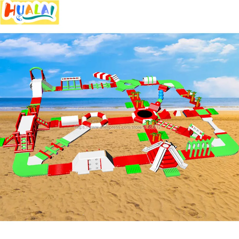 Открытый огромный надувной плавающий аквапарк для взрослых водные спортивные