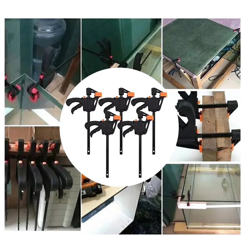 

Woodworking Bar F Clamp Clip Hard Grip Quick Ratchet Release DIY Carpentry Hand Vise Tool