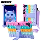 Силиконовый чехол Pop Push It Bubble для Teclast P80X, 8 дюймов, безопасный противоударный силиконовый чехол для планшета для детей, новинка P80P80H 2021