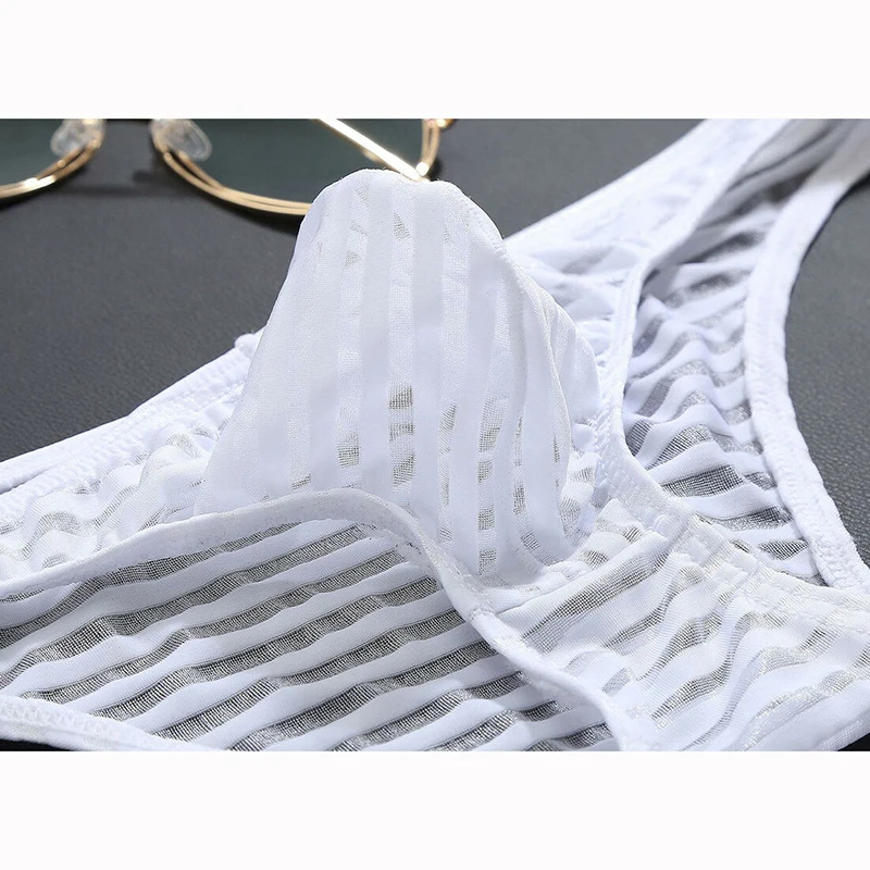 Для мужчин нижнее белье трусы с низкой посадкой дуга Чехол стринги Трусы бикини