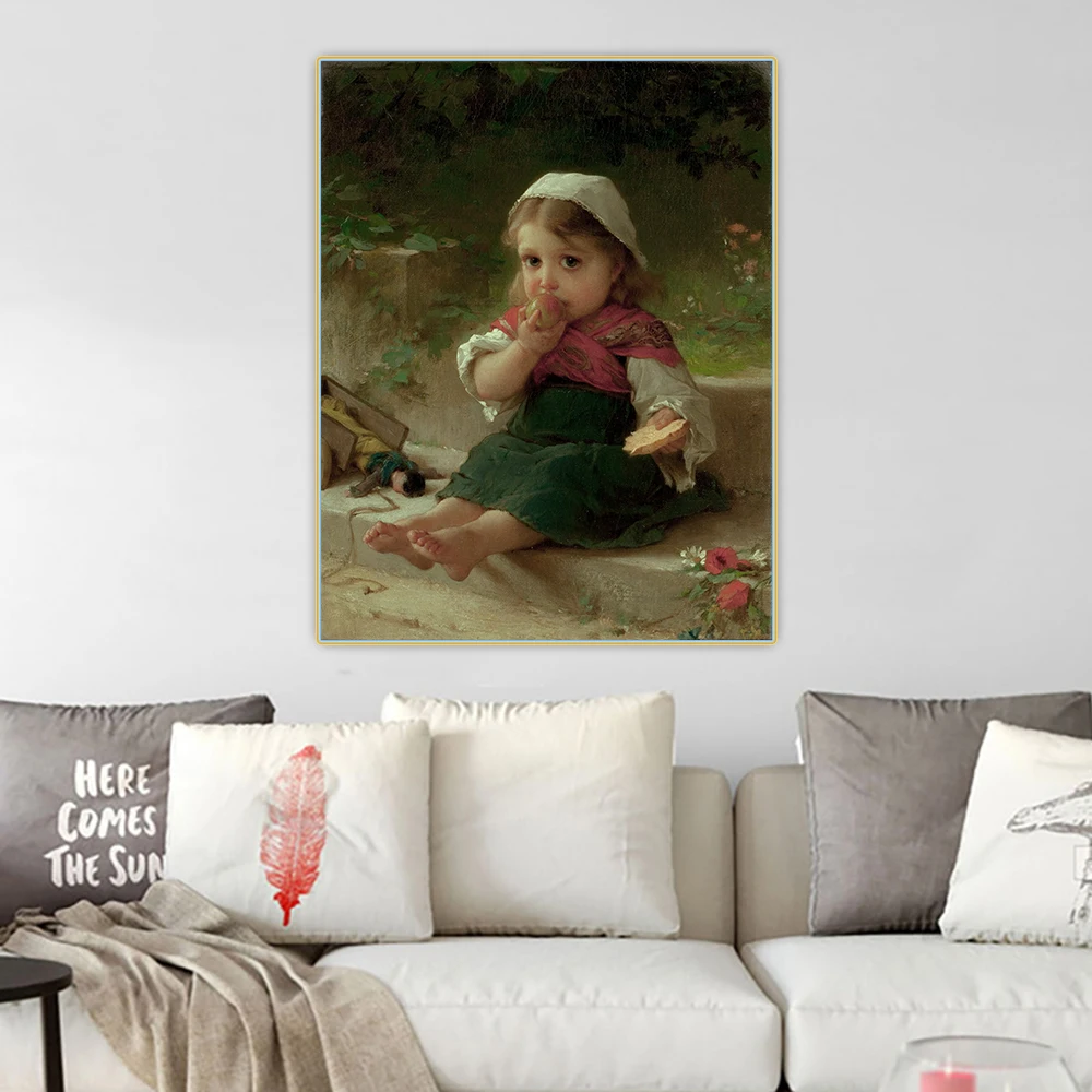 

Citon Emile Munier《Portrait of a child》Canvas Art Oil Painting Artwork Poster Picture Wall Decor Home interior Decoration