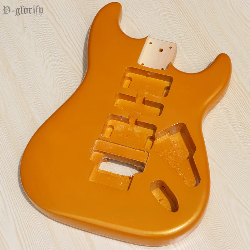 Новейший Floyd Rose yellow цвет молочно-белый цвет ST корпус гитары липа металлик золото