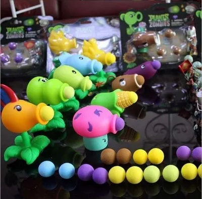 PVZ Растения против Зомби Peashooter фигурка аниме модель игрушки подарки игрушки для детей Высокое качество Запуск мягкие растения