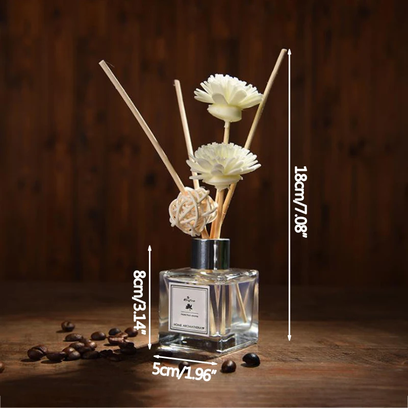 Air Freshener Toilet Deodorant Set Hotel Fireless Aromatherapy Essential Oil Indoor Fragrance Rattan Dry Vase | Дом и сад
