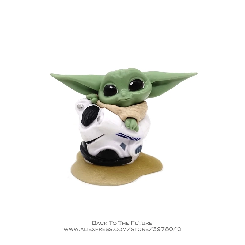 Disney Star Wars 4-6cm Toy Master Baby Yoda Darth PVC Action Figure Anime Figures Collection mini model for children gift | Игрушки и