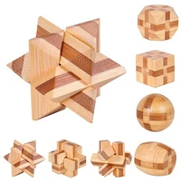 kongming luban lock kids wooden chinese traditional puzzle toy children brain teaser games 3d intellectual creative unlock toy