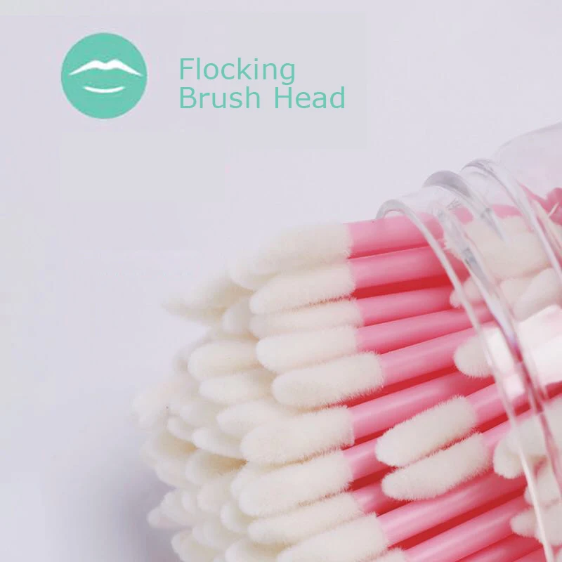 

100pcs/bottle Disposable Makeup Lip Brush Gloss Mascara Wands Eyelash Lipstick Cream Cleaner Cosmetic Brush Applicators