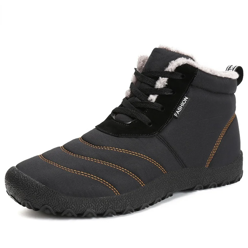 

Botas De Nieve Cálidas Para Hombre, Botines De Felpa, Zapatos Impermeables, Invierno, 2022