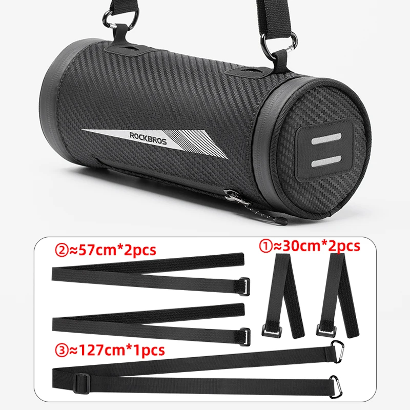 

ROCKBROS 5 in1 Bike Bag Front Handlebar Rainproof Saddle Shoulder MTB Road Bag Tube Bag Large Capacity Storage Bike Accessories