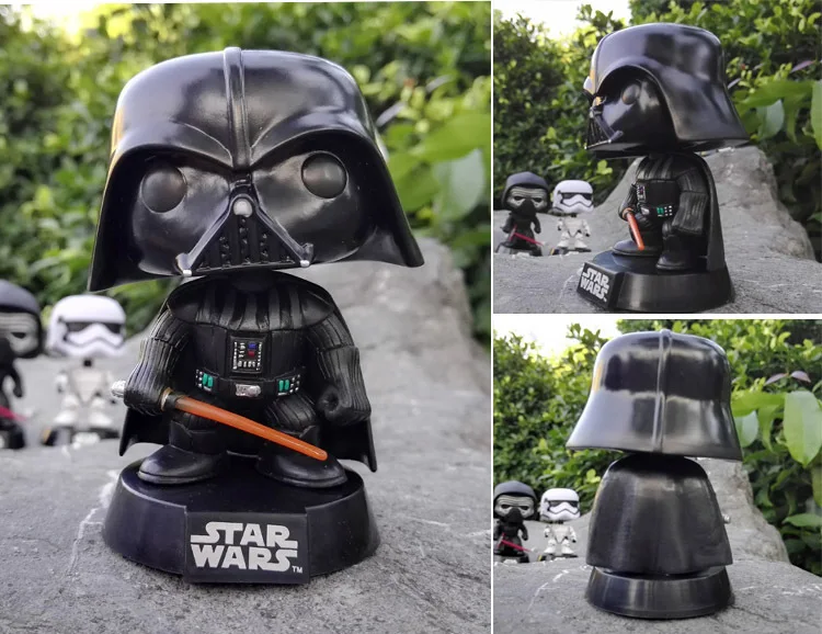 01 with Box Funko персонажи поп Звездных войн с качающейся головой Боб Фетт Дарт Вейдер йода 10 см Виниловая фигурка игрушки - Цвет: 01 with Box