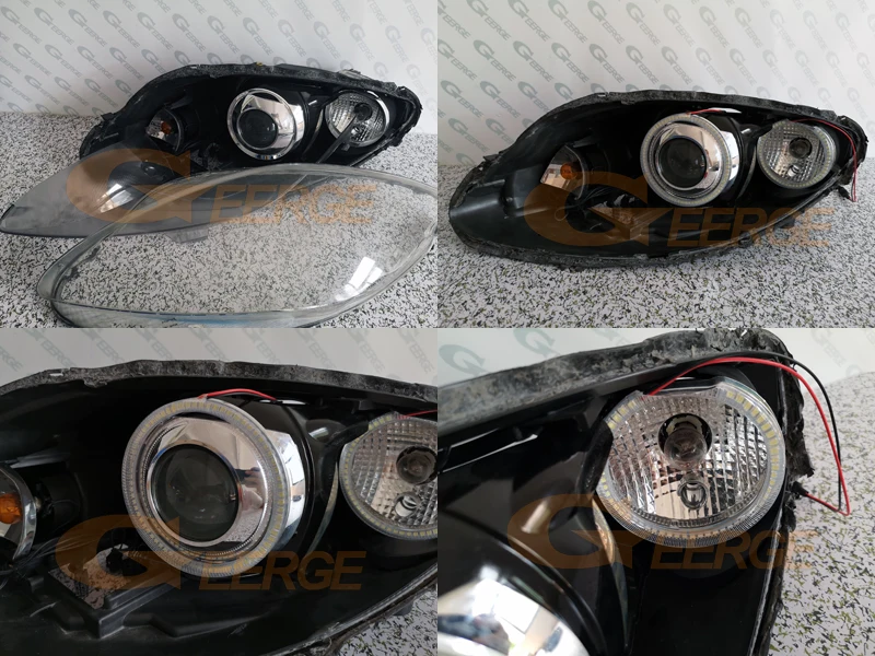 Для SEAT TO светодиодный O Mk3 5P 2005-2009 ксеноновая фара отличное Ультра яркое освещение smd светодиодный ангельские глазки Halo Кольцо Комплект