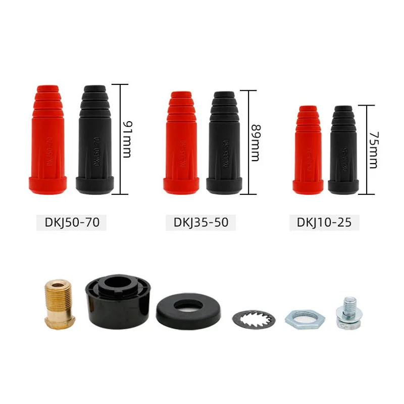 1 Uds rápido de Europa de la máquina de soldadura conector de Cable DKJ 10-25 35-50 50-70 conector rápido de la máquina de soldadura de enchufe