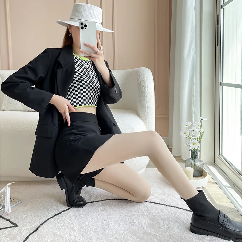 Winter Sexy Ladies Tights Fashion Warm High Elastic Solid Color Pantyhose Stretchy Soft Long Stockings For Women Thickened 300g