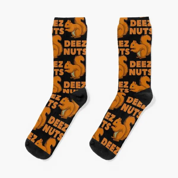 

Deez Nuts Crew Socks Funny Ladies Mens Autumn Pattern Best Cartoon Girls Breathable Cute Comfortable Short Women Unisex Winter