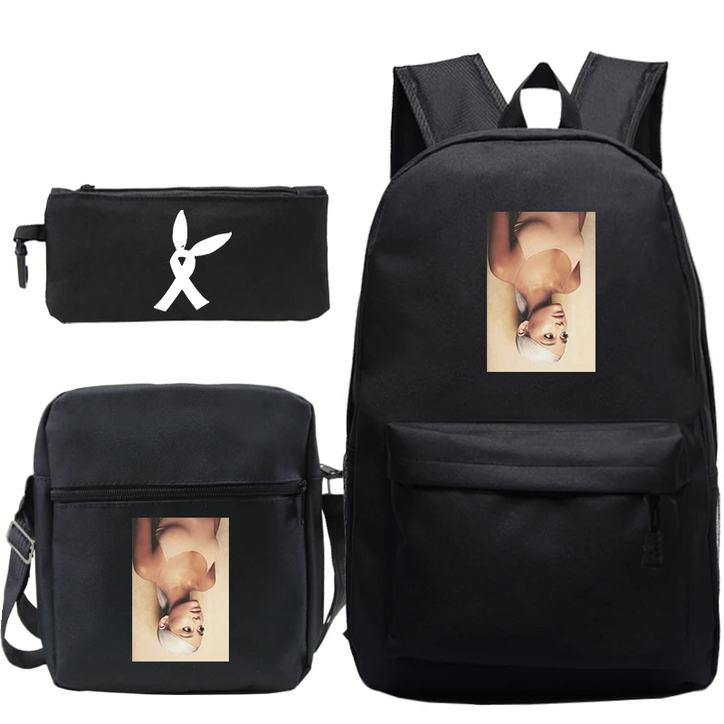 Модная сумка Mochila Ariana Grande, рюкзак с принтом, школьная сумка для мальчиков и девочек, дорожная сумка, рюкзак для ноутбука-подростка, пеналы для ручек