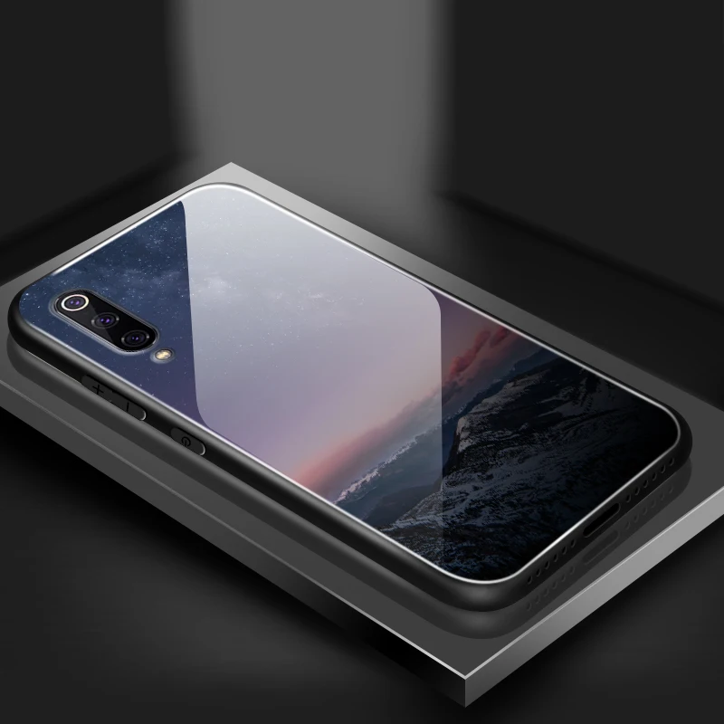 Чехол из закаленного стекла для Xiaomi 5X6X8 9 SE A1 A2 Lite Мягкий чехол ТПУ Redmi Note 4x 5A 6 7 Pro Prime