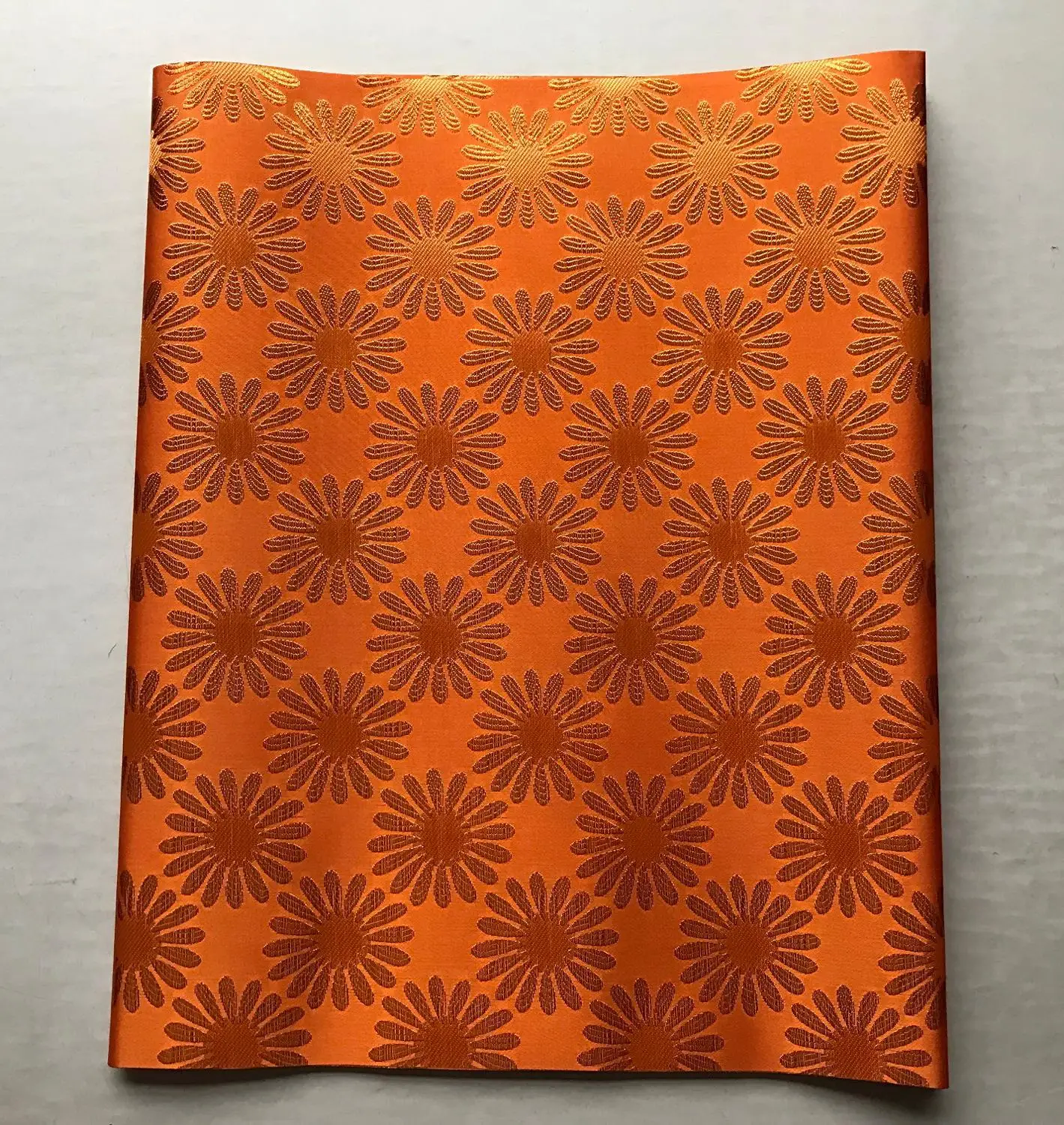 Новый дизайн нигерийское геле головной убор оранжевого цвета sego