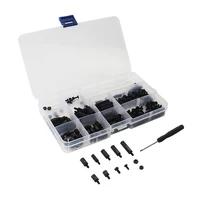 210pcs for raspberry pi nylon screw kit black plastic screws nuts suit for raspberry pi 3b case accessories with screwdriver