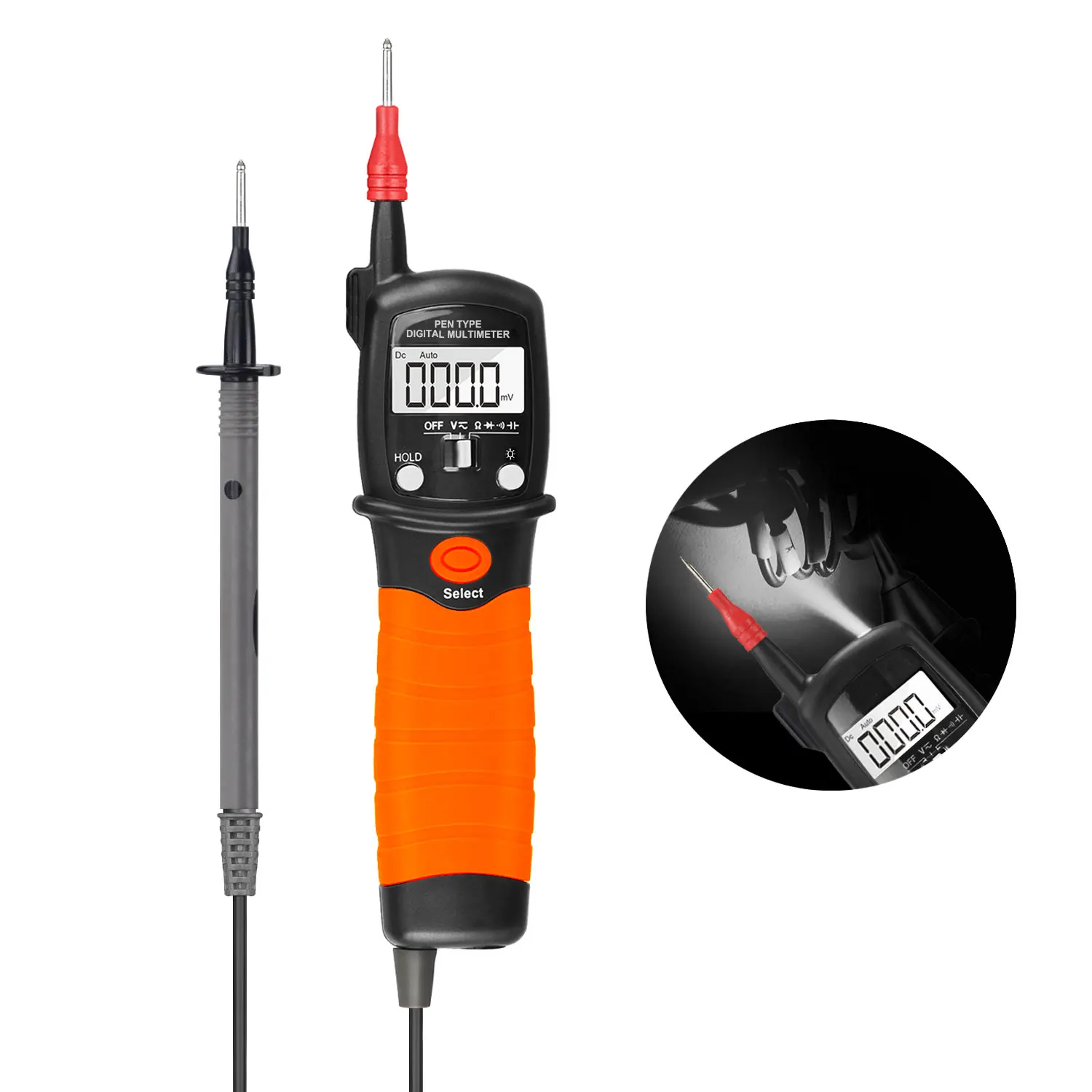 Цифровой мультиметр в виде ручки 600 В переменного/постоянного тока 20 м |