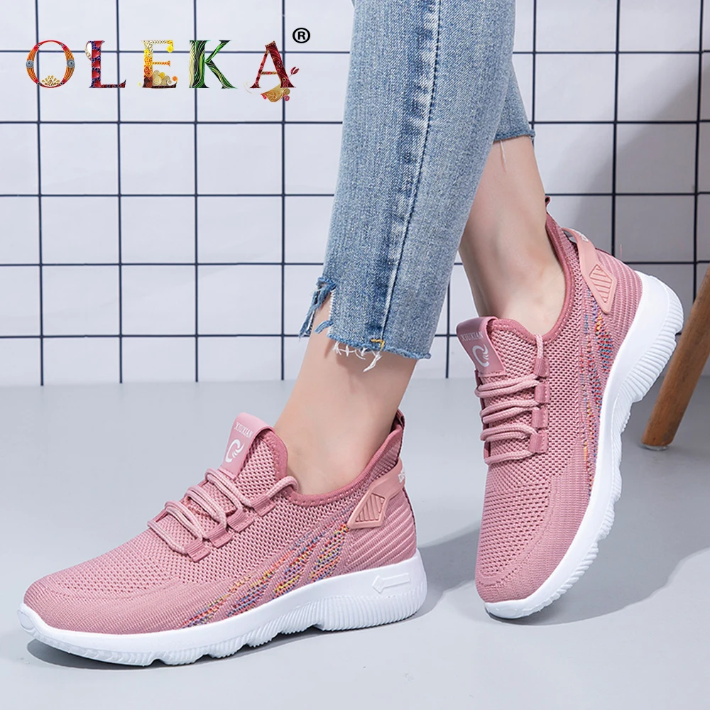Женские кроссовки Oleka на платформе повседневные женские с круглым носком