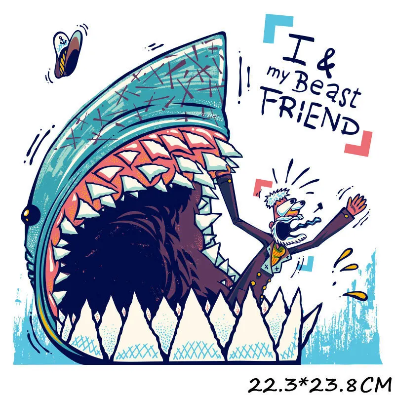 Милые нашивки большого размера с теплопередачей для футболки и куртки сделай сам