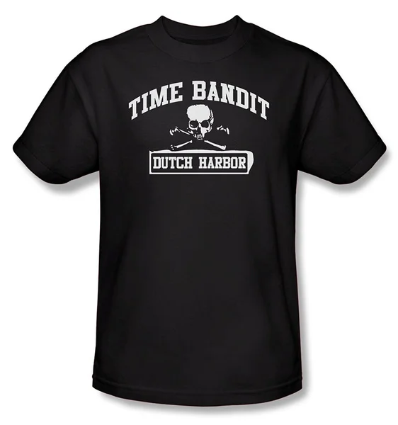 

2020 New Deadliest Catch Time Bandit T-Shirt Men Summer Printed T Shirts Cause Loose Tee