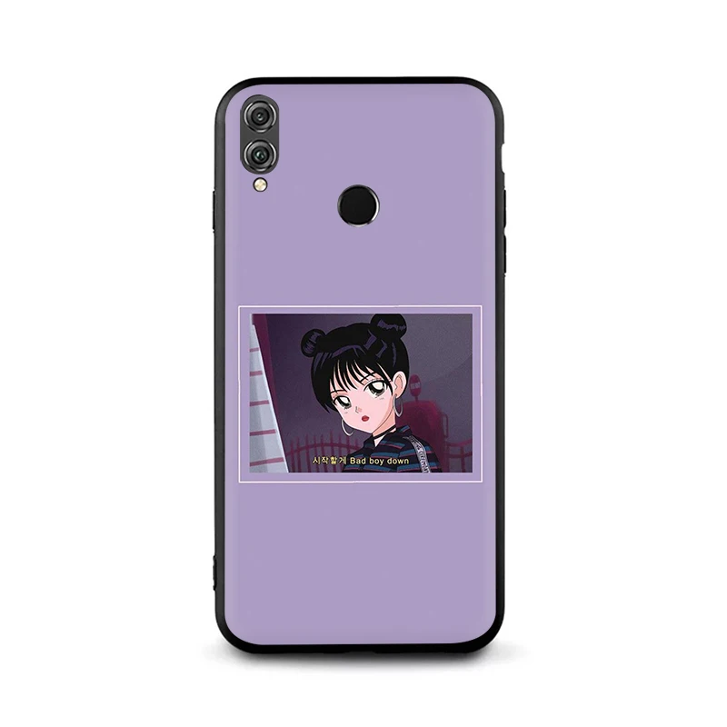 B11 EWAU Japanese Anime Aesthetic Friend Silicone phone case for Huawei Honor 6A 7A Pro 7C 7X 8X 8 9 Note 10 Lite view 20 9X Pro - Color: B11