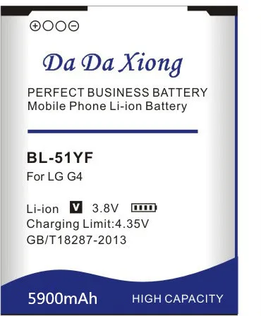 Высокое качество 5900 мА/ч, BL-51YF/BL-51YH Батарея для LG G4 H815 H818 H819 VS999 F500 F500S F500K F500L H811 V32 телефон Батарея