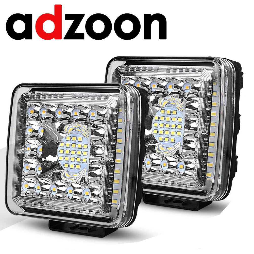 ADZOON боковые шутер светодиодный стручки 4 дюйма 231W 12v 24v для внедорожного грузовика