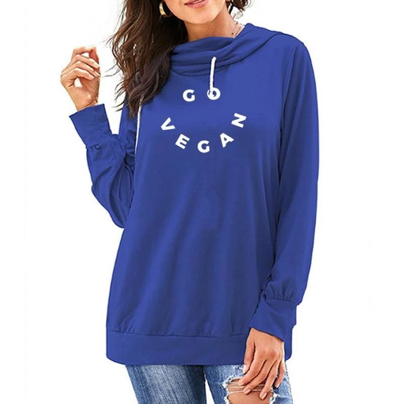 

Hoodies For Women Drawstring Hood Vegan Letters Print Sweatshirt Femmes Hoodies Women Tops Kawaii Casual Youth Printing Harajuku