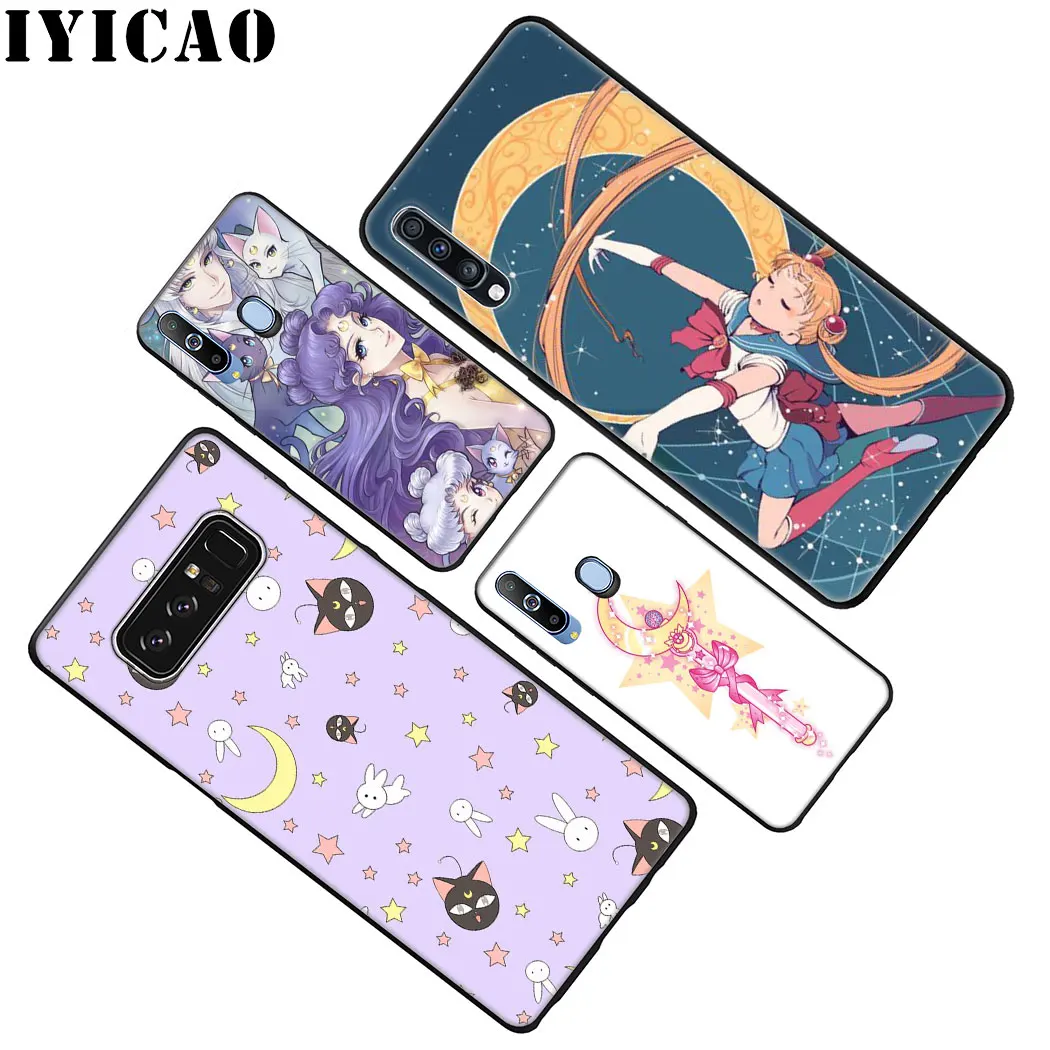 Мягкий силиконовый чехол японского аниме Сейлор Мун для samsung Galaxy Note 10 Plus A50s A40s A30s