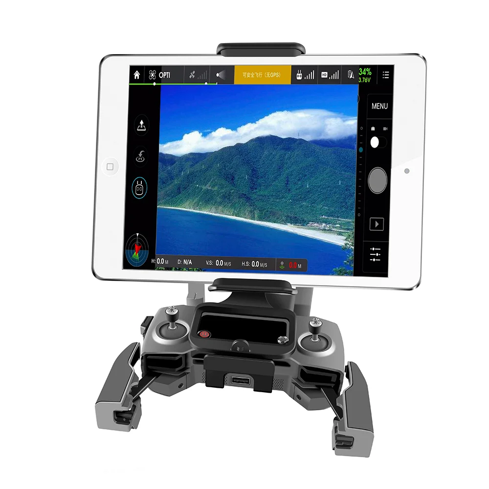 Держатель для телефона и планшета DJI Mavic 2/MINI/PRO/Spark/AIR/Mini SE кронштейн Переднего Вида