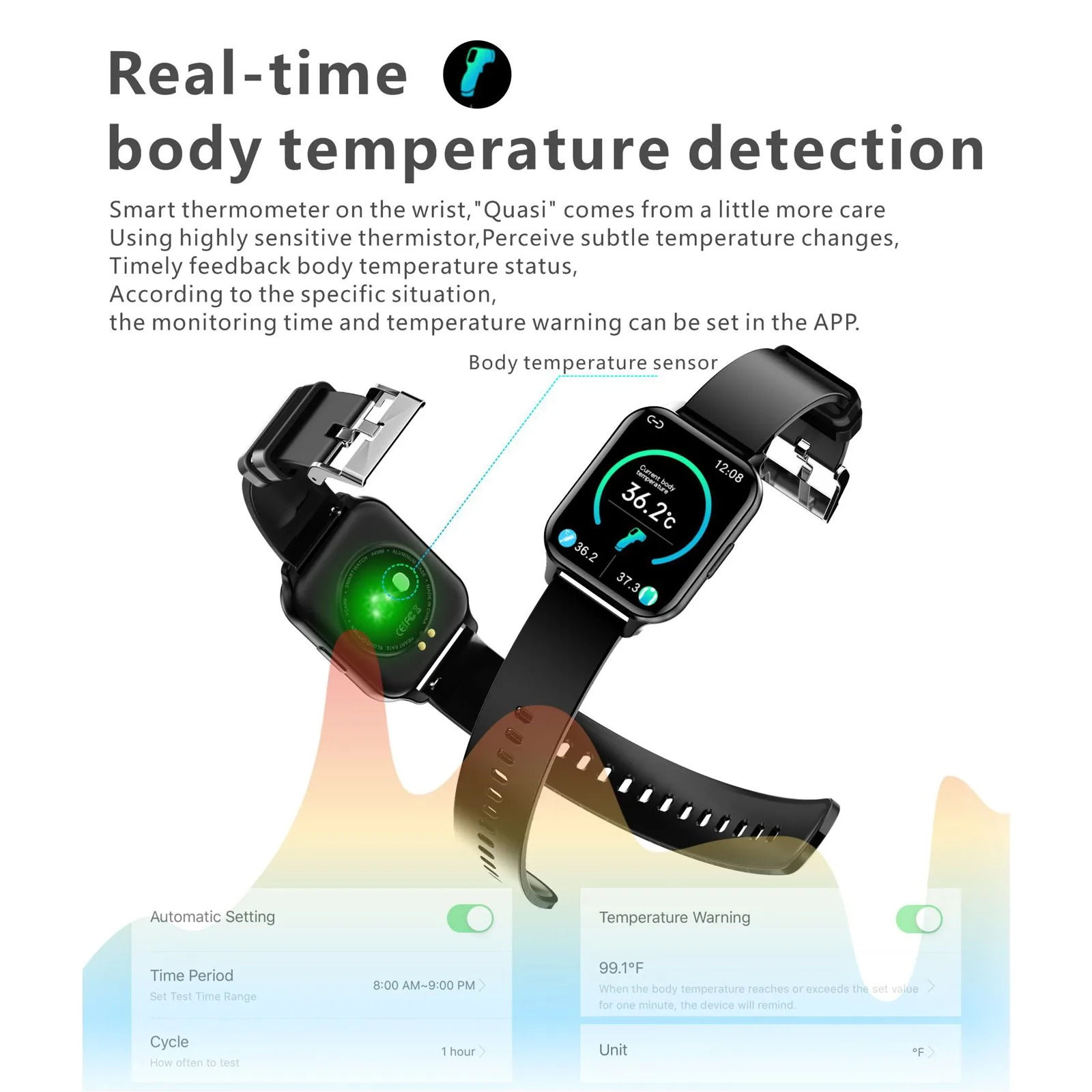 

HIPERDEAL(HIPERDEAL) Smart Watch New Q26 Smart Watch Waterproof Health Monitoring Fitness Trackers Temperature smart watch 2020