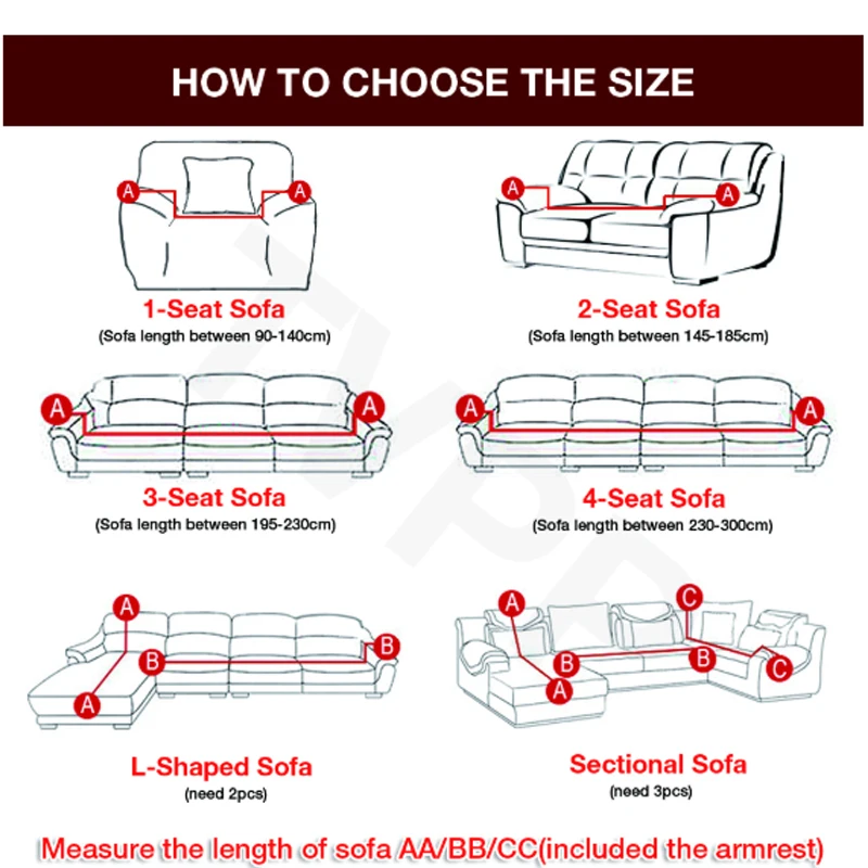 

Seat Cushion Cover Elastic Sofa Cover For Living Room Washable Removable Slipcover Cushion Cover Furniture Protector From Pets