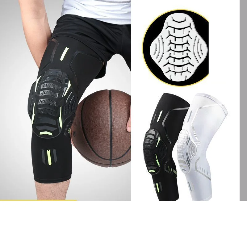 Basketball Knee Pads Anti-collision Leggings Scaly Honeycomb Football Riding Mountaineering Fitness Knee Protectors