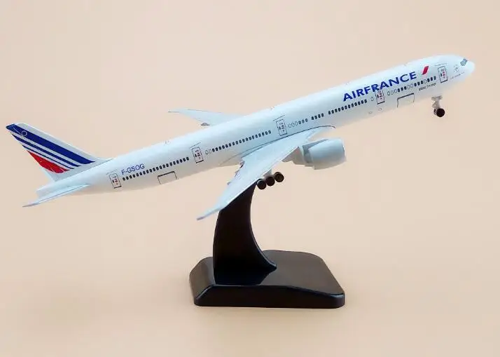 45 см Смола воздуха Франция авиалиний B777 металлическая модель самолета Модель Boeing