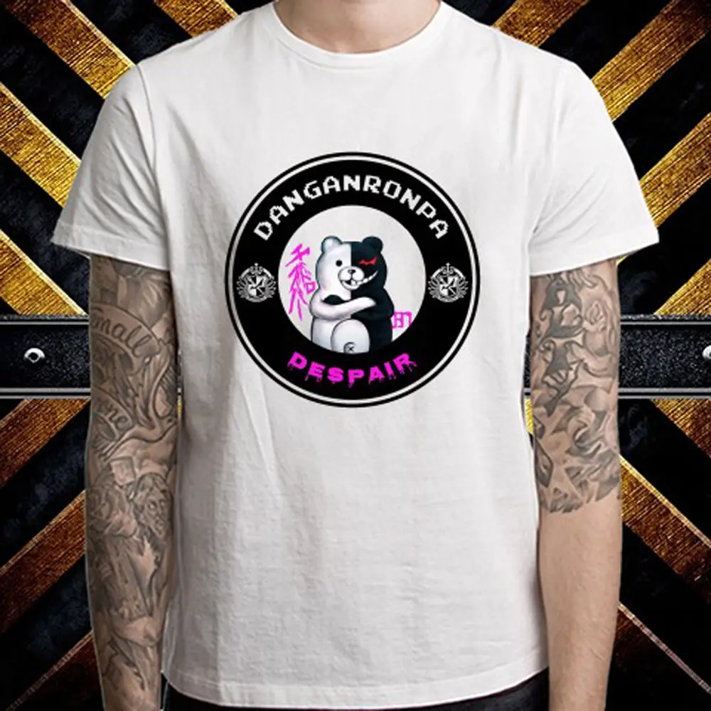 

2021 New Dangan Ronpa Valentines Monokuma Men's Shirt White T-Shirt Size S To 3XL Printed Round Men Tshirt Women Top Tees