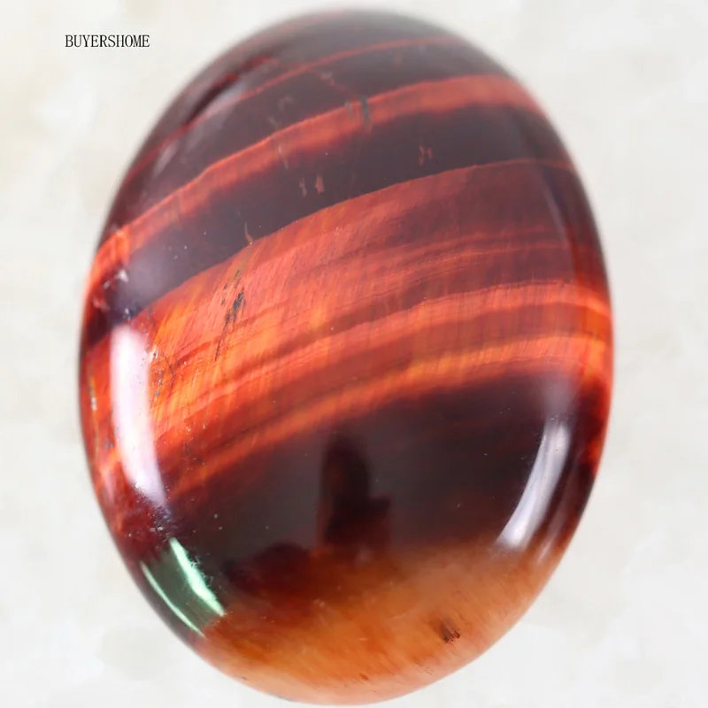 Red Tigers eye 51 цвет 30x40 мм кабошон натуральный камень бусины для рукоделия ювелирных изделий Малахит содалит Lapis Fit ожерелье браслет серьги - Цвет: Red Tigers eye