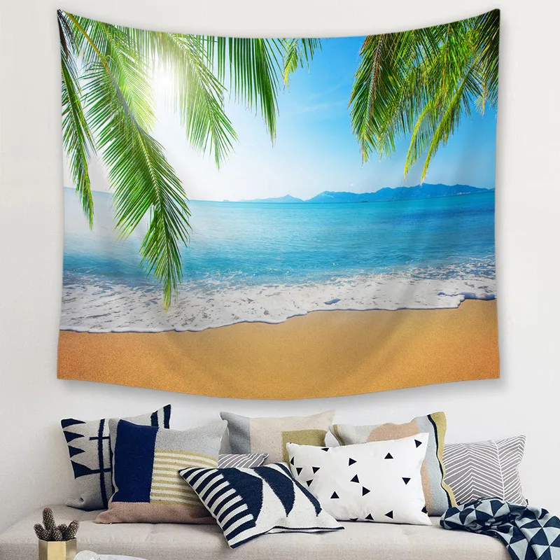 Пейзаж декоративные гобелены гобелен на стену Мандала богемский пейзаж